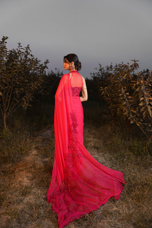 Nilofer Shahid | Verve Summer 24 | Radiant Rebel (Saree) - House Of Anaya