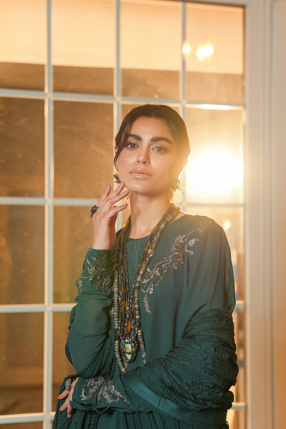 Nilofer Shahid | Verve Summer 24 | Sassy Spirit (3pc) Verve SS 24 - House Of Anaya
