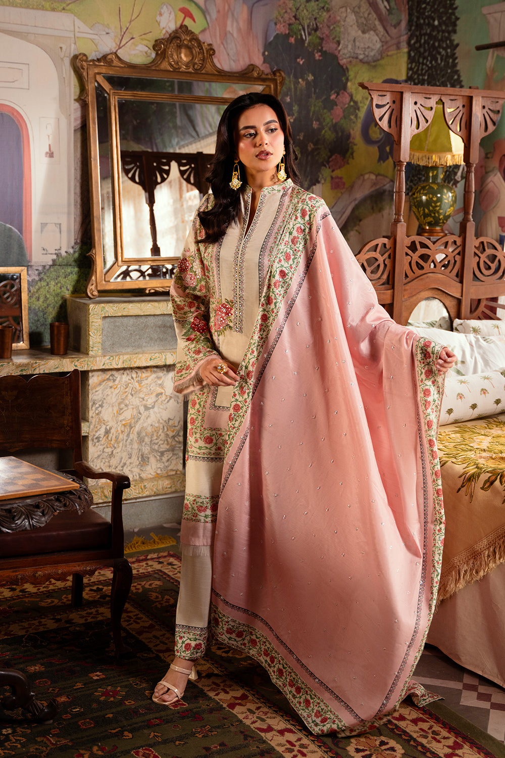Saira Rizwan | Dahini Silk Pret | ADELIA -SRLP07-25 - House Of Anaya