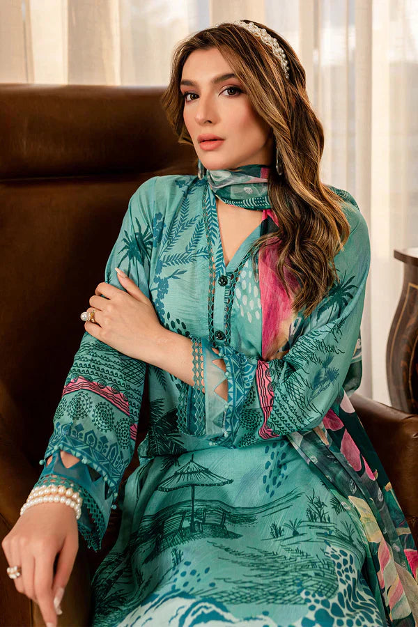 Nureh | Printed Lawn 24 | SP-90 - House Of Anaya