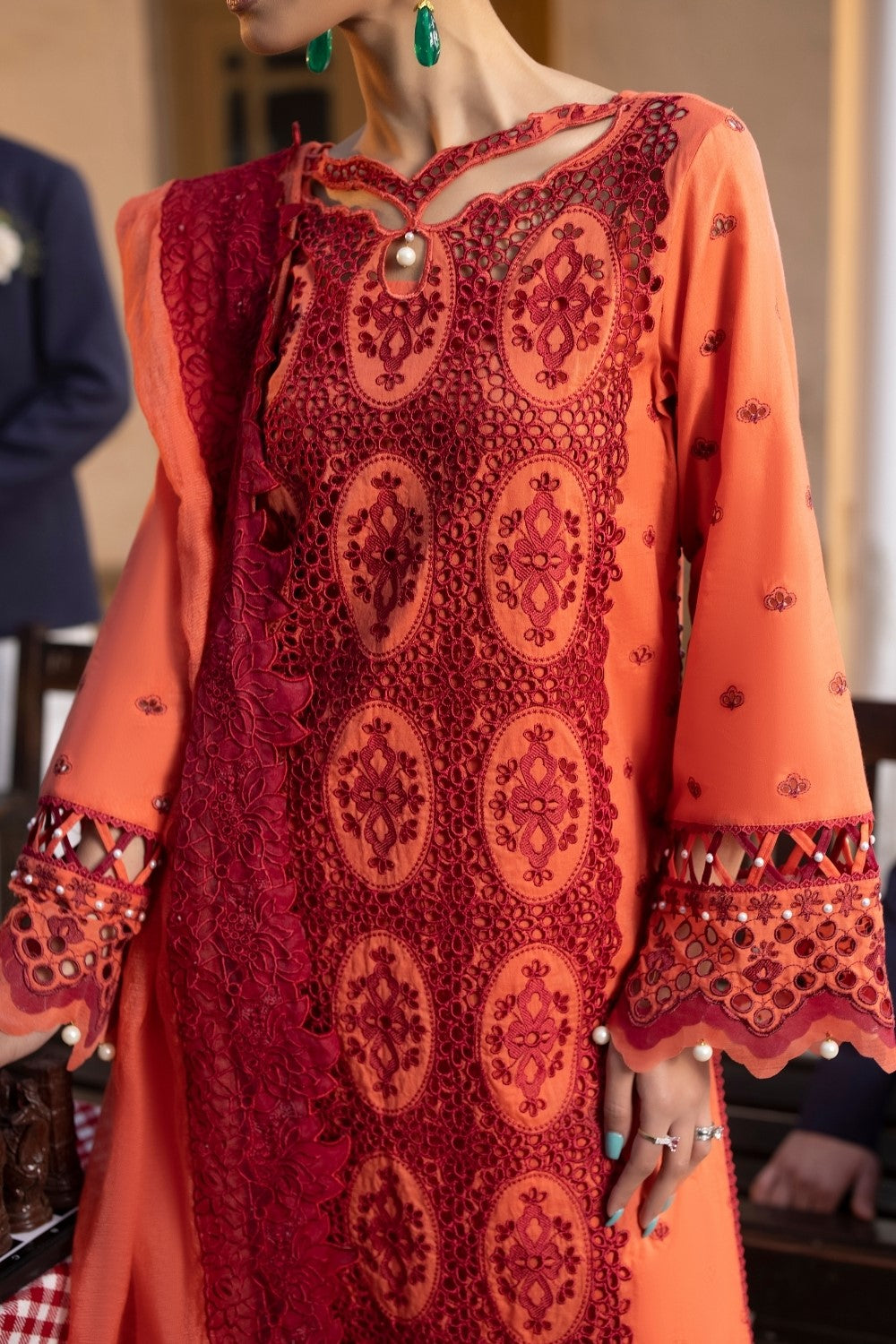 Ittehad | Embroidered Lawn | I-18 - House Of Anaya
