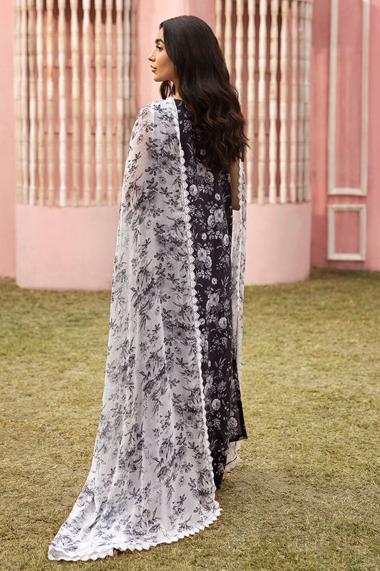 Cross Stitch | Premium Lawn 25 | SOMBER ESCAPE - House Of Anaya
