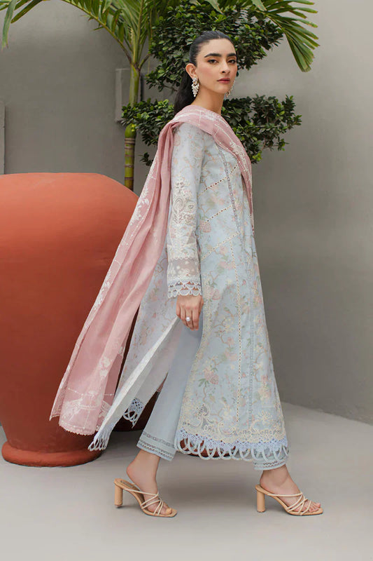 Qalamkar | Q Line Lawn Collection | JK-06 OCTAVIA - House Of Anaya