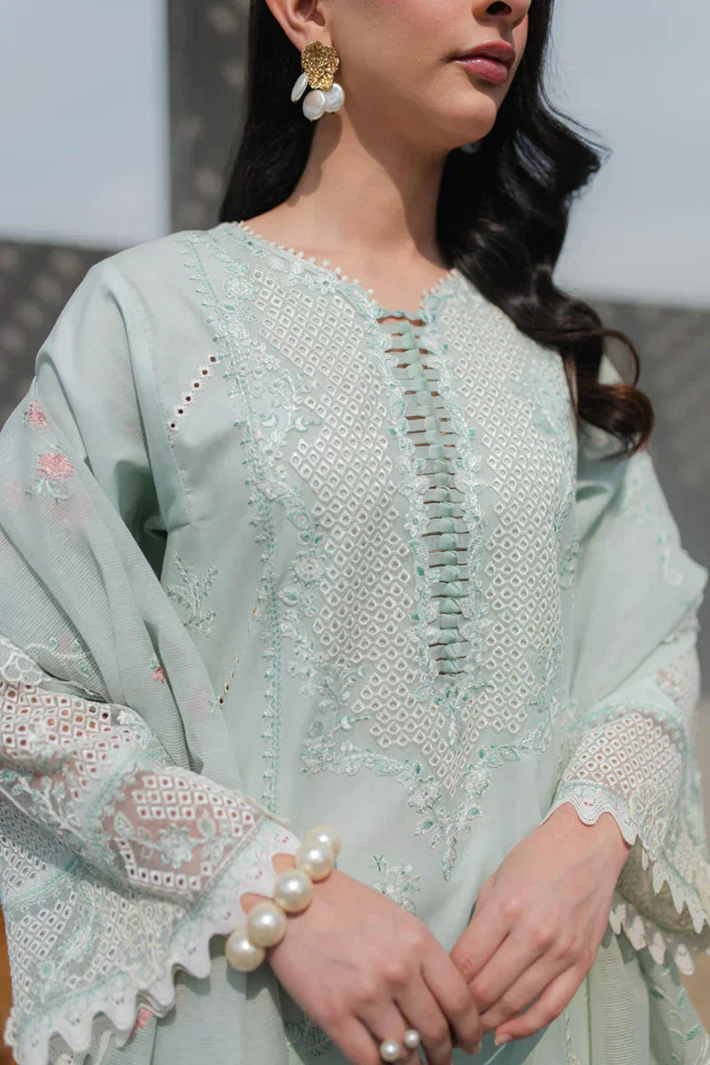 Qalamkar | Q Line Lawn Collection | JK-12 SIOFRA - House Of Anaya