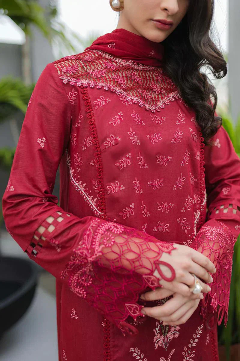 Qalamkar | Q Line Lawn Collection | JK-14 MANON - House Of Anaya
