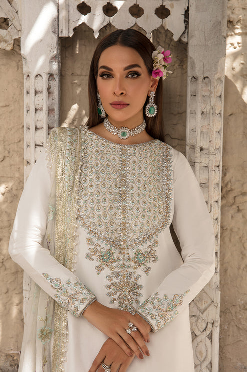 Saffron | Persia Wedding Collection | Pearl White - House Of Anaya