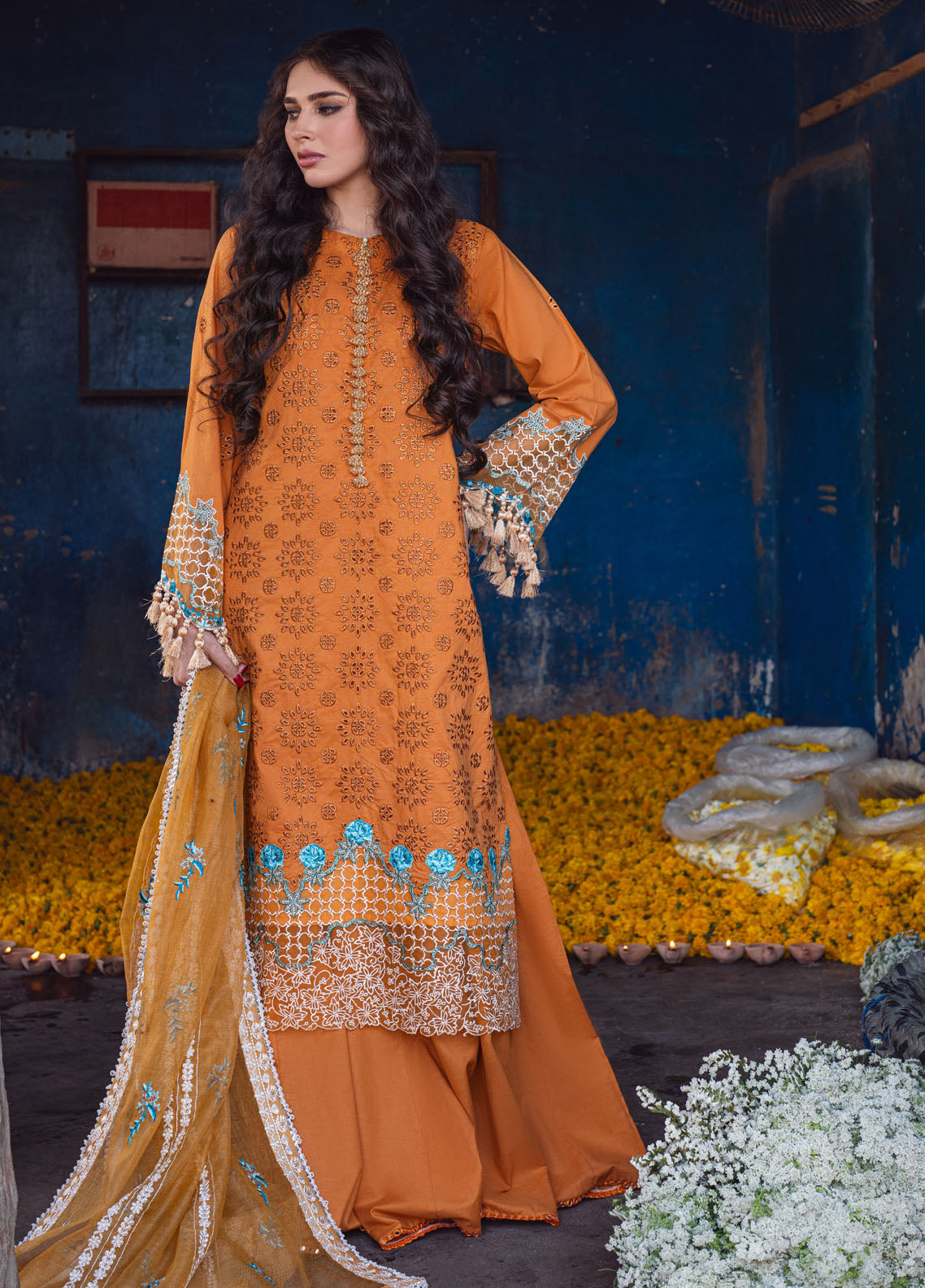 Sahane | Sahakari Chikankari Lawn Edit 24 | Mashal - House Of Anaya