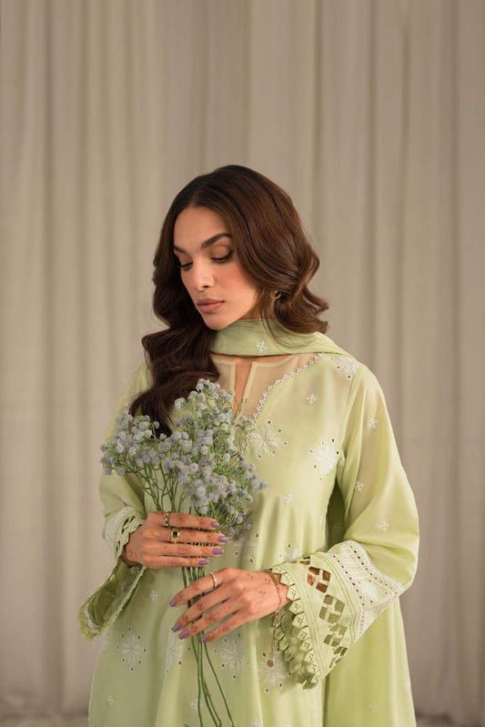 Sahar | Mirage Spring Luxury 24 | Chikankari 3 Piece - House Of Anaya