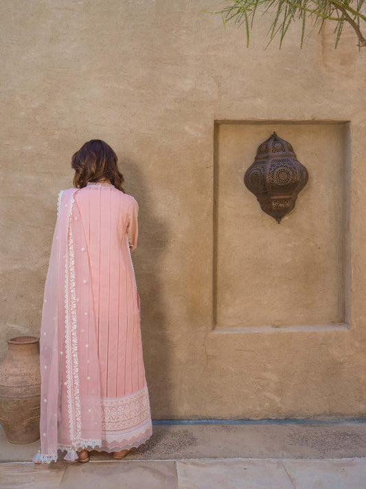 Sahar | Mirage Spring Luxury 24 | Chikankari 3 Piece - House Of Anaya