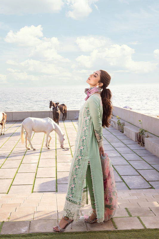 Saira Rizwan | Luxury Lawn 24 | KESHI - SRLL24-02 - House Of Anaya