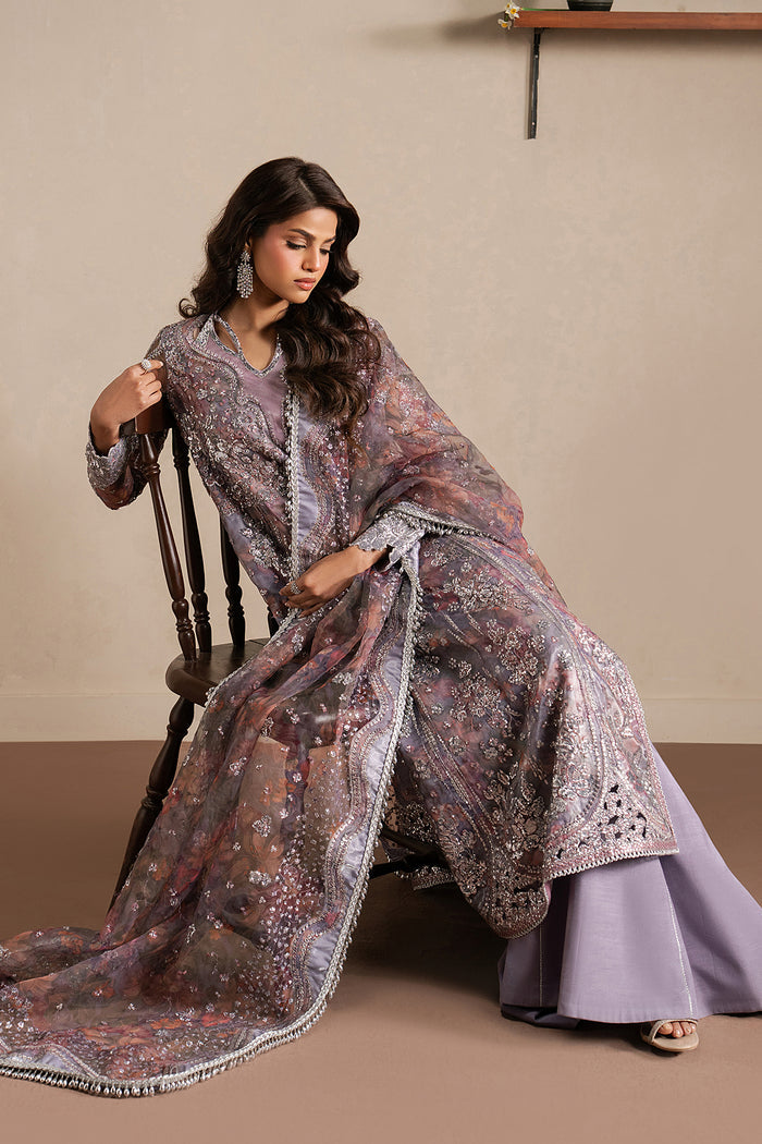 Ayzel Maujood Lilac Long Shirt Pakistani Designer Dresses