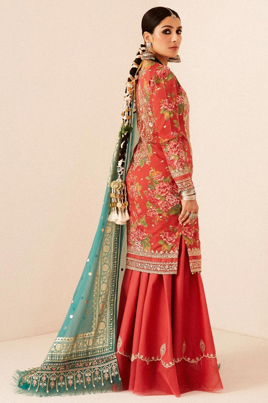 Zara Shahjahan | Luxury Lawn 24 | PHOOL KARI-13B - House Of Anaya