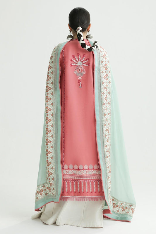 Zara Shahjahan | Luxury Lawn 24 | SANDAL-10B - House Of Anaya