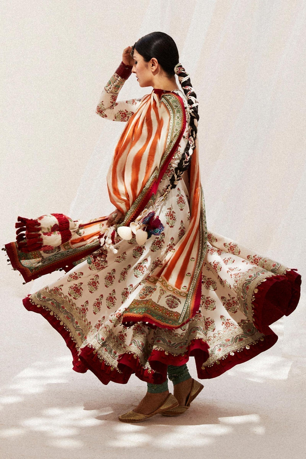 Zara Shahjahan | Luxury Lawn 24 | ANARKALI-11B - House Of Anaya