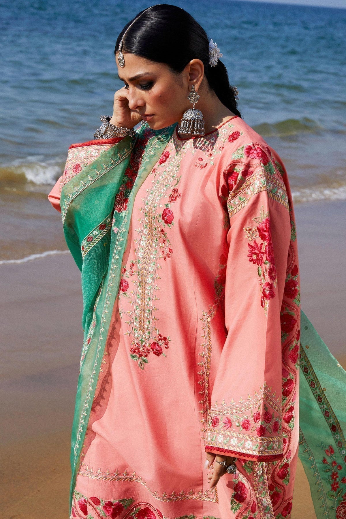 Zara Shahjahan | Luxury Lawn 24 | JIYA-6A - House Of Anaya