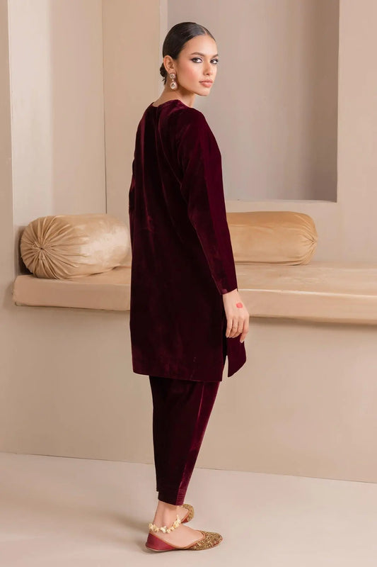 SOLID VELVET SUIT PR-850 - House Of Anaya