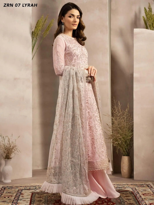 Naqsh by Zarif Festive Formal 3 Piece Suit ZRN-07 LYRAH - House Of Anaya