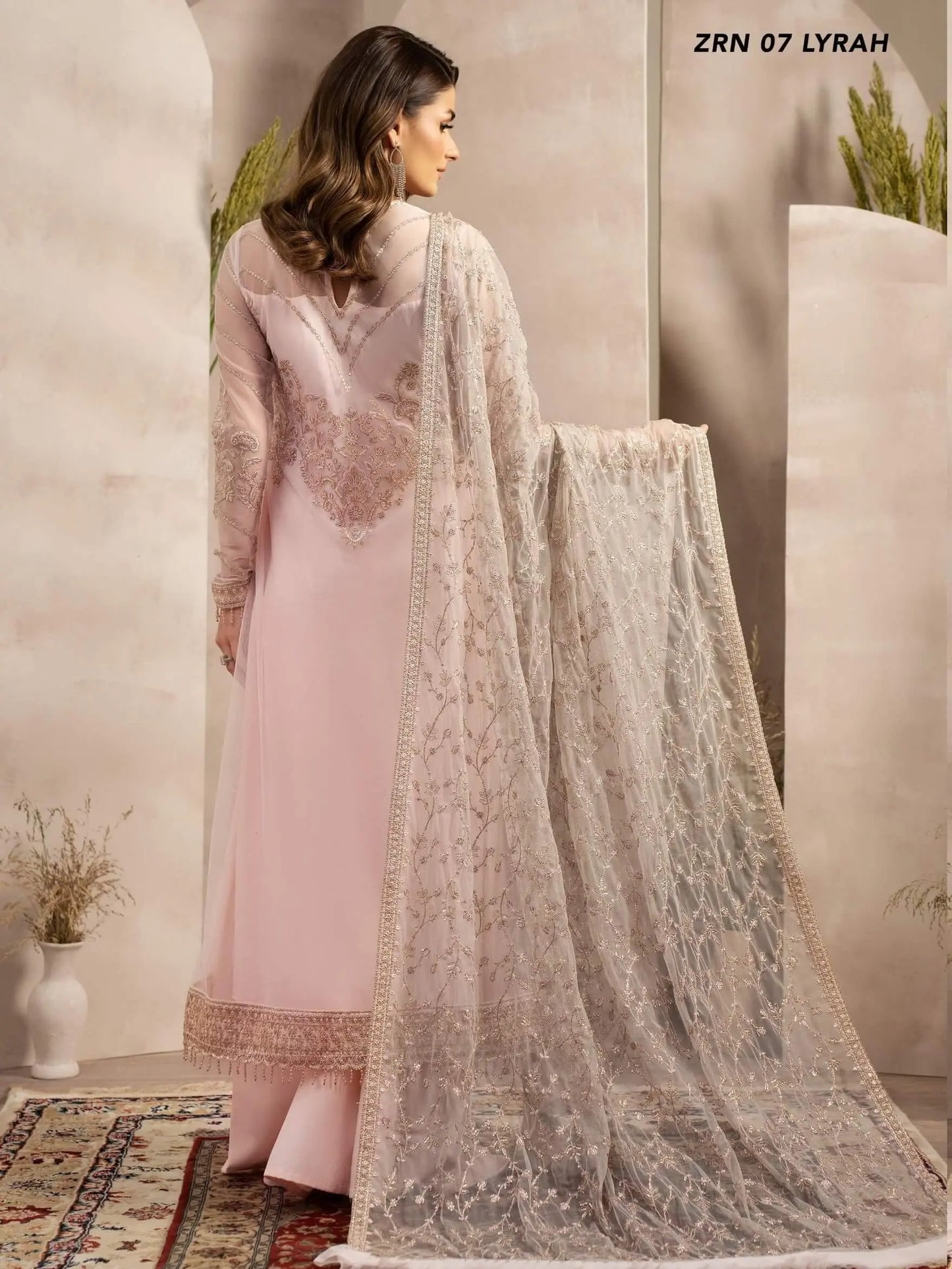 Naqsh by Zarif Festive Formal 3 Piece Suit ZRN-07 LYRAH - House Of Anaya