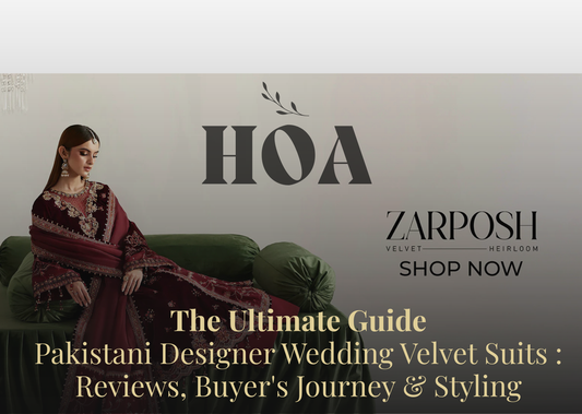 Pakistani Designer Velvet Outfits