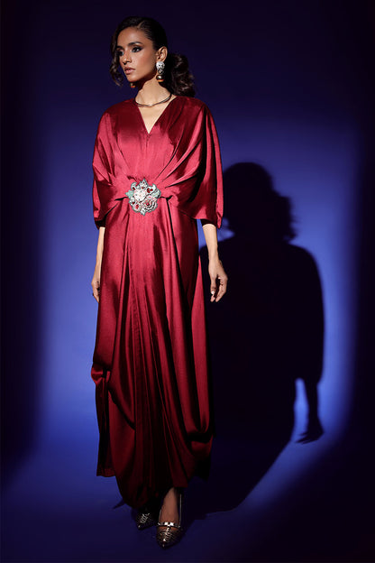 Wardha Saleem | Luxury Pret Fusion Wear | VEGA DRAPE (2PC) - House Of Anaya