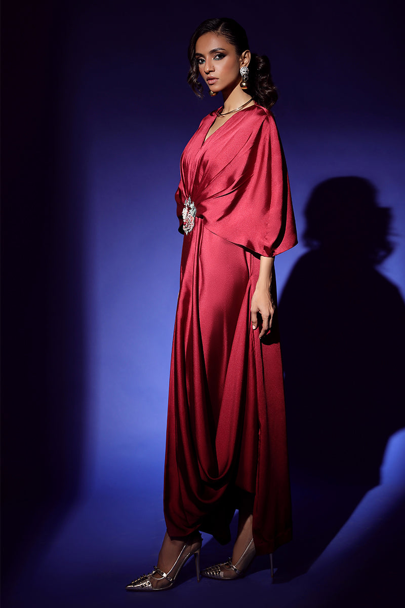 Wardha Saleem | Luxury Pret Fusion Wear | VEGA DRAPE (2PC) - House Of Anaya