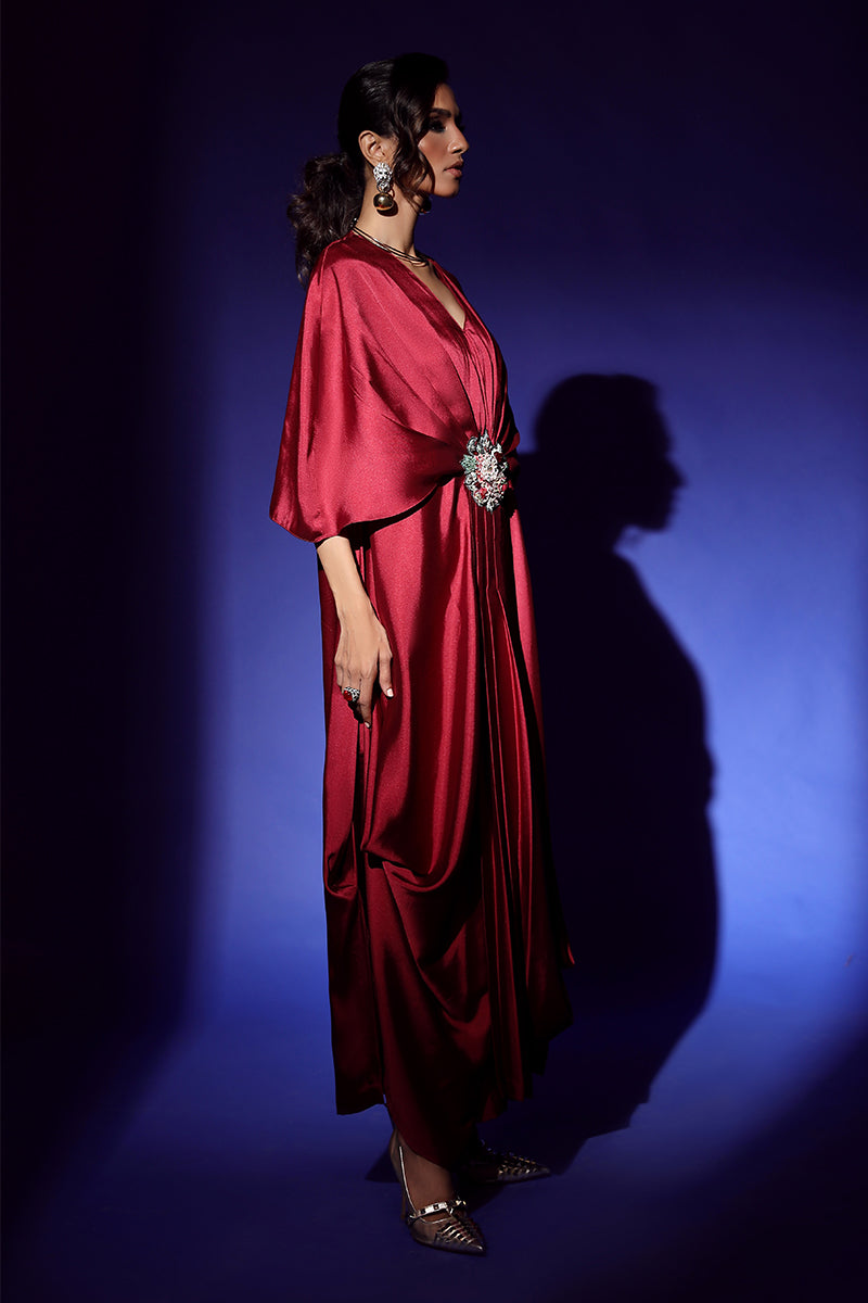 Wardha Saleem | Luxury Pret Fusion Wear | VEGA DRAPE (2PC) - House Of Anaya