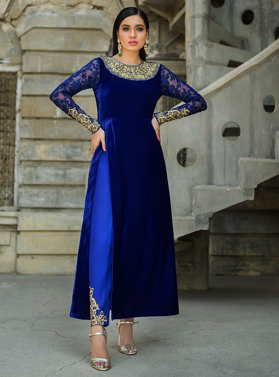 Zainab Chottani | Semi Formals | VIVA LA COBALT - House Of Anaya