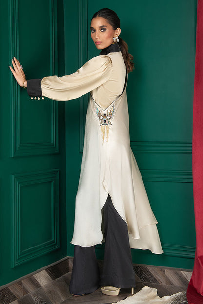 Wardha Saleem | Luxury Pret Fusion Wear | WS22-023 - House Of Anaya