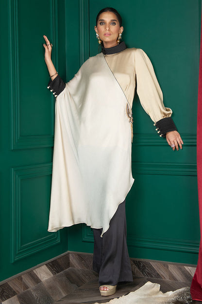 Wardha Saleem | Luxury Pret Fusion Wear | WS22-023 - House Of Anaya