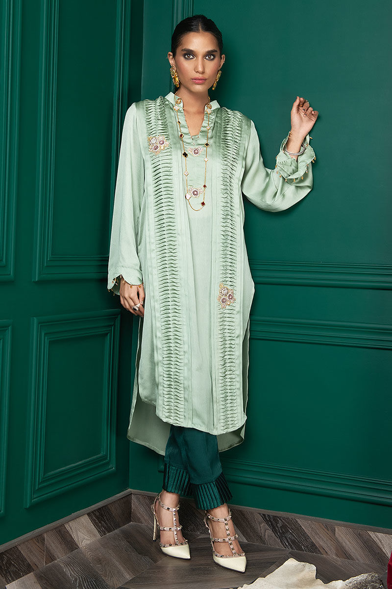 Wardha Saleem | Luxury Pret Fusion Wear | WS22-028 - House Of Anaya
