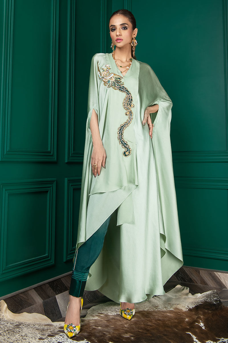 Wardha Saleem | Luxury Pret Fusion Wear | WS22-018 - House Of Anaya