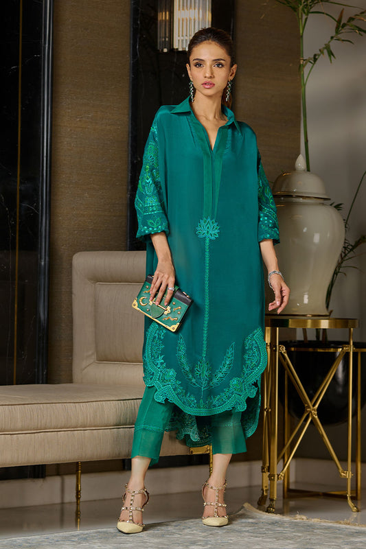 Wardha Saleem | Luxury Pret Traditional Wear | EMERALD - House Of Anaya
