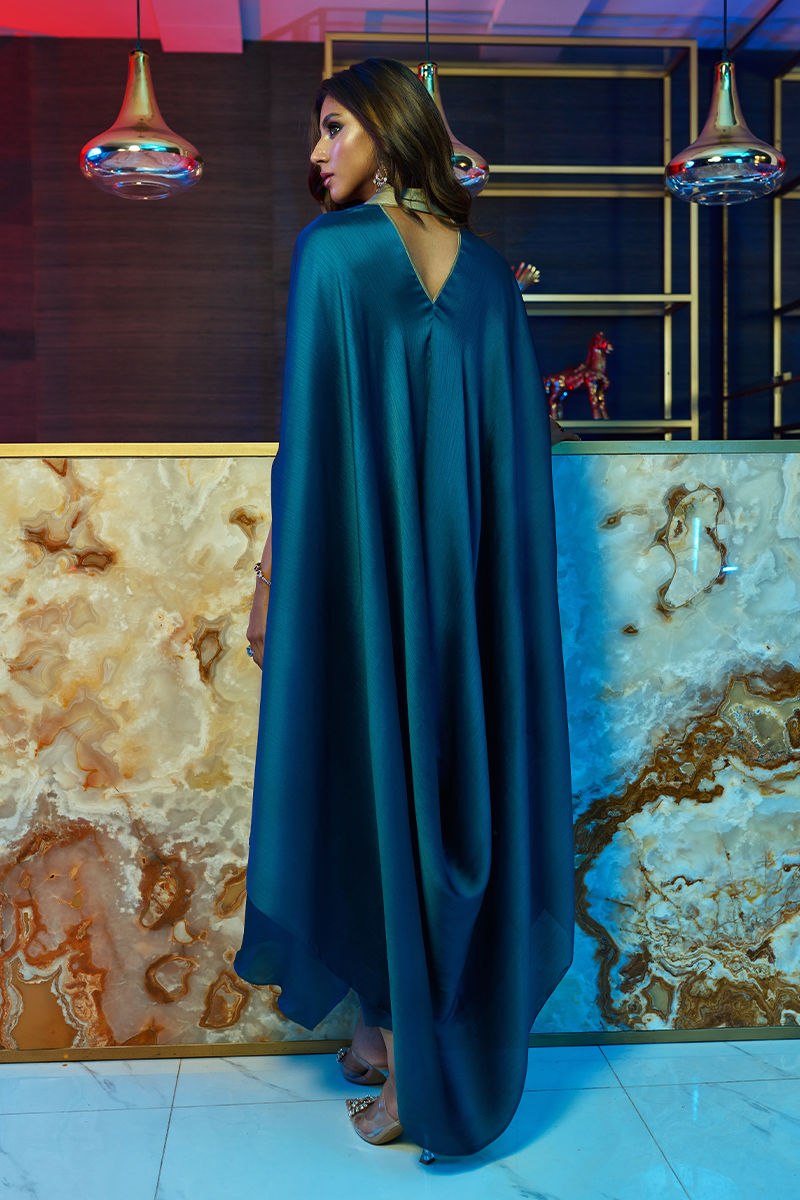 Wardha Saleem | Luxury Pret Fusion Wear | MIDNIGHT ?????? FORMAL DRAPE - House Of Anaya