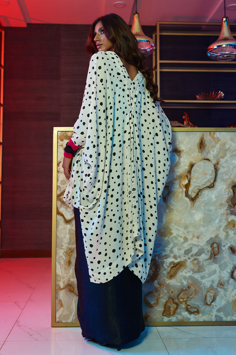 Wardha Saleem | Luxury Pret Fusion Wear | HOT SPOT?????? 3PC FORMAL DRAPE - House Of Anaya