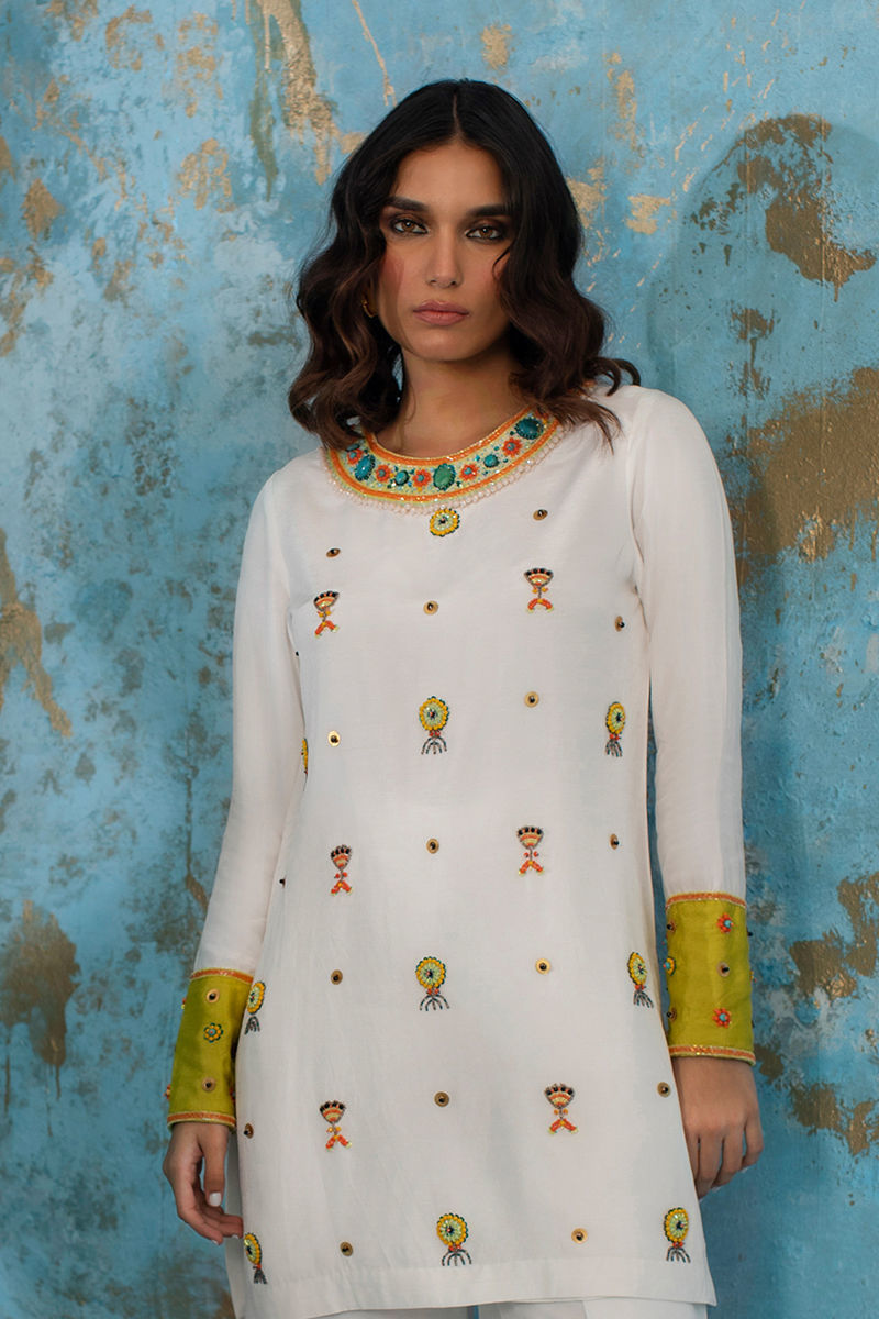 Wardha Saleem | Luxury Pret Fusion Wear | CALL ME NEON - House Of Anaya