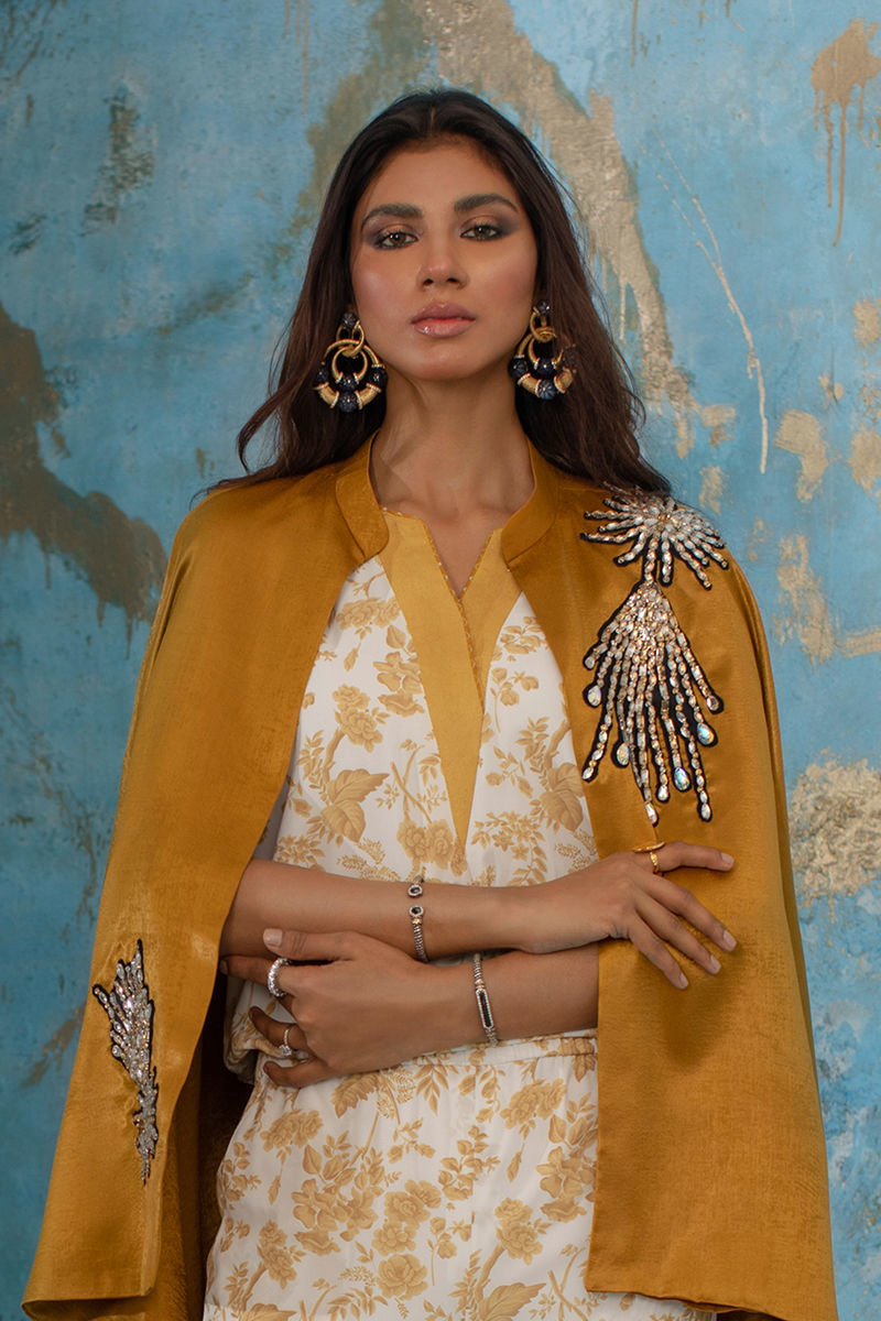 Wardha Saleem | Luxury Pret Fusion Wear | SUNSHINE - House Of Anaya