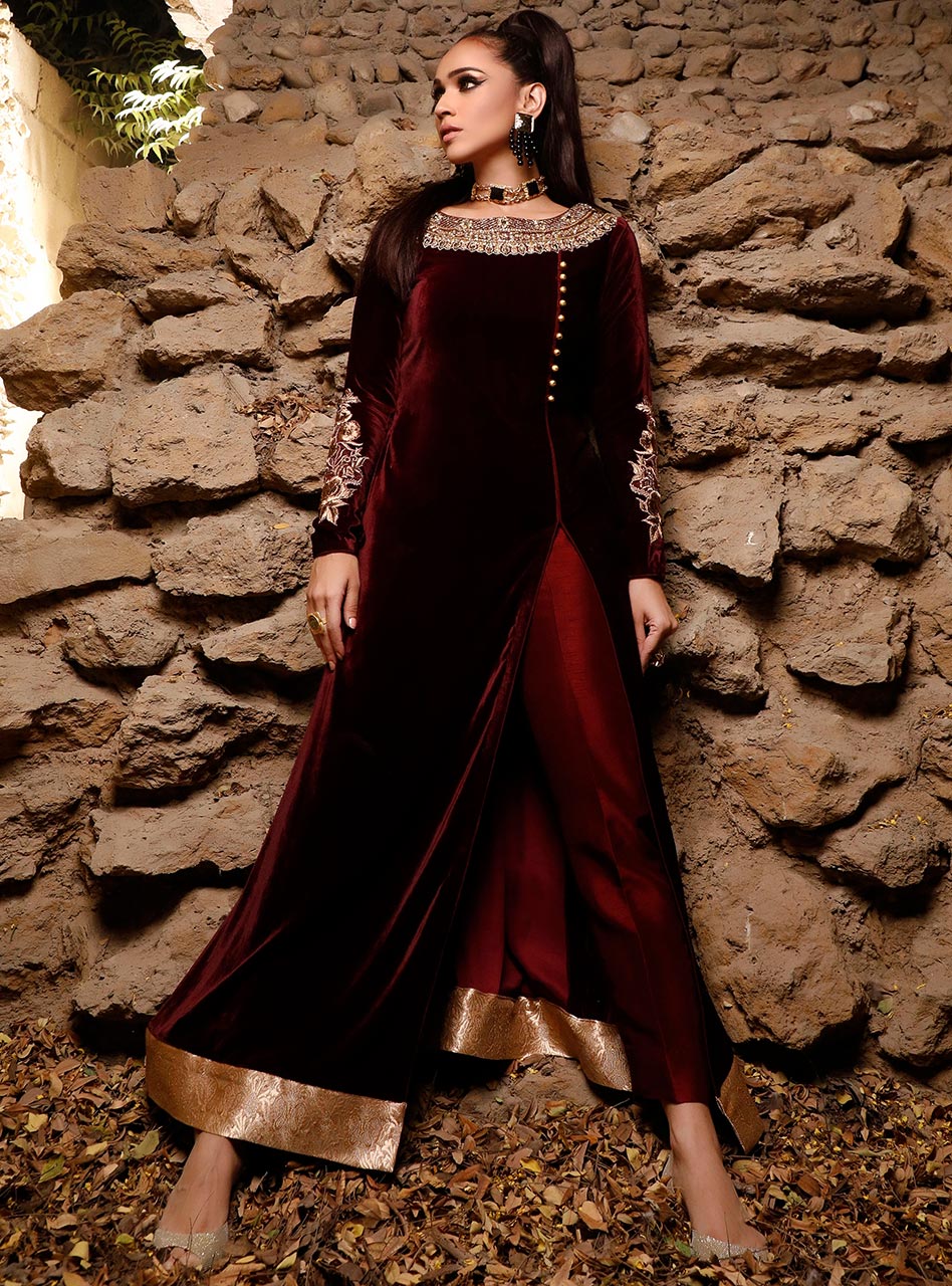 Zainab Chottani | Semi Formals | ALIZARIN CRIMSON - House Of Anaya