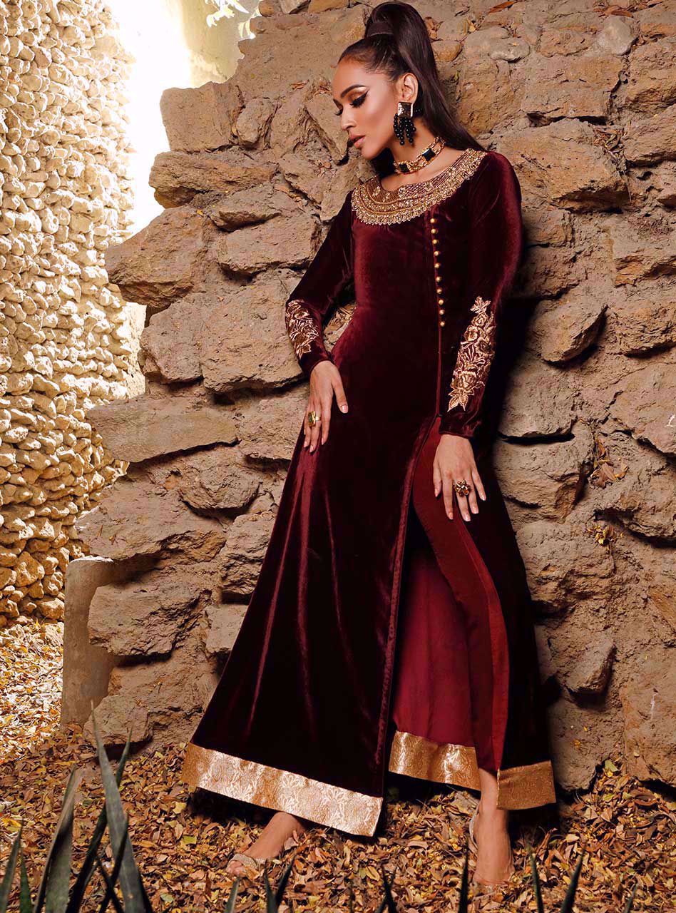 Zainab Chottani | Semi Formals | ALIZARIN CRIMSON - House Of Anaya