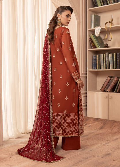 Sahane | Elyssa Festive Chiffon | CT-19007 Dune - ELYSSA - House Of Anaya