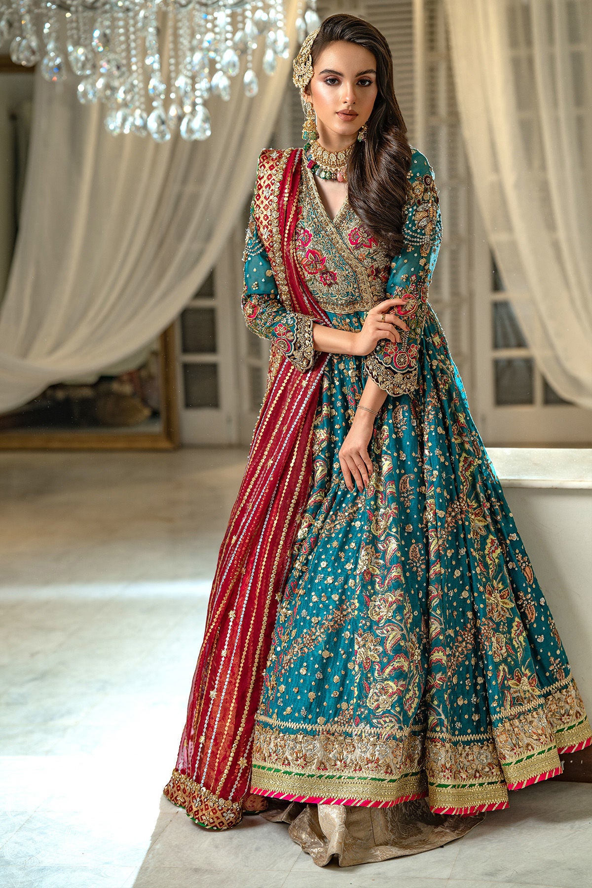 Annus Abrar | Festive Formal | Myrah Kalidar - Emerald