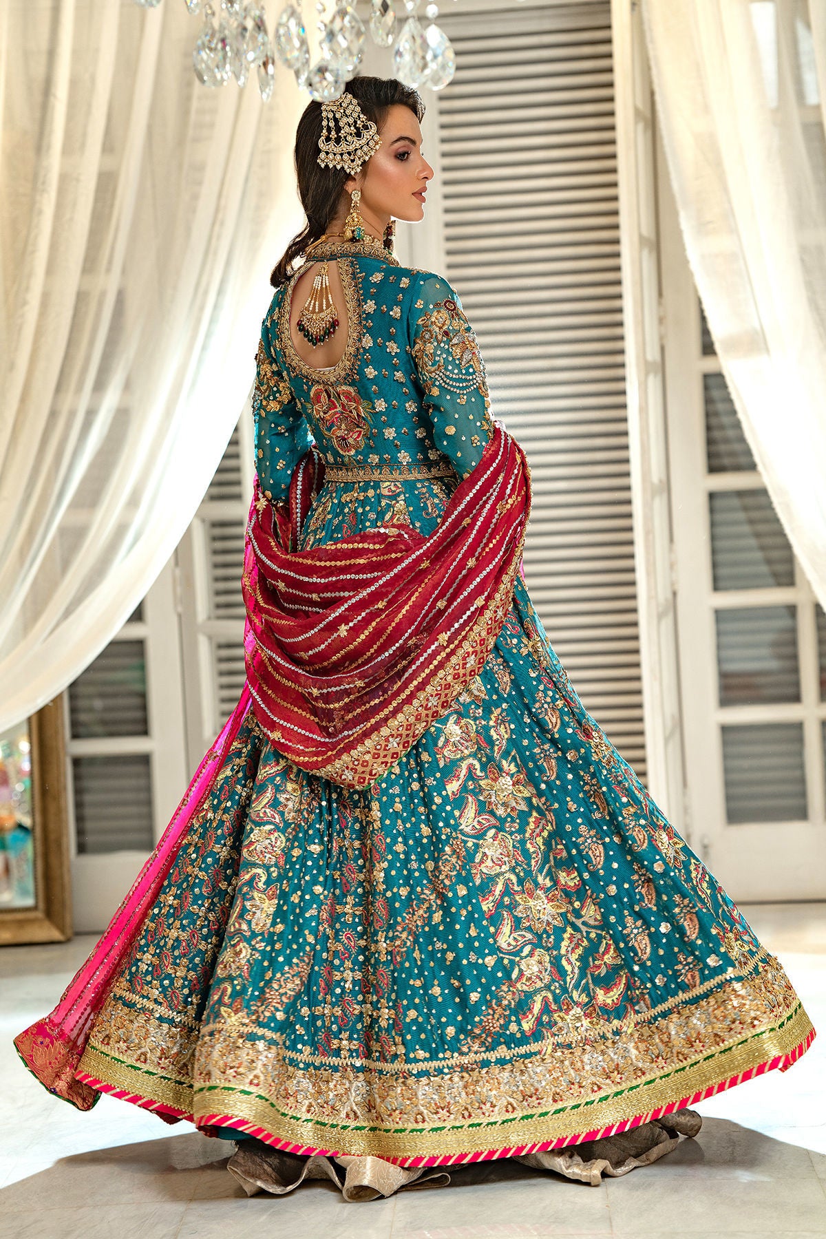 Annus Abrar | Festive Formal | Myrah Kalidar - Emerald