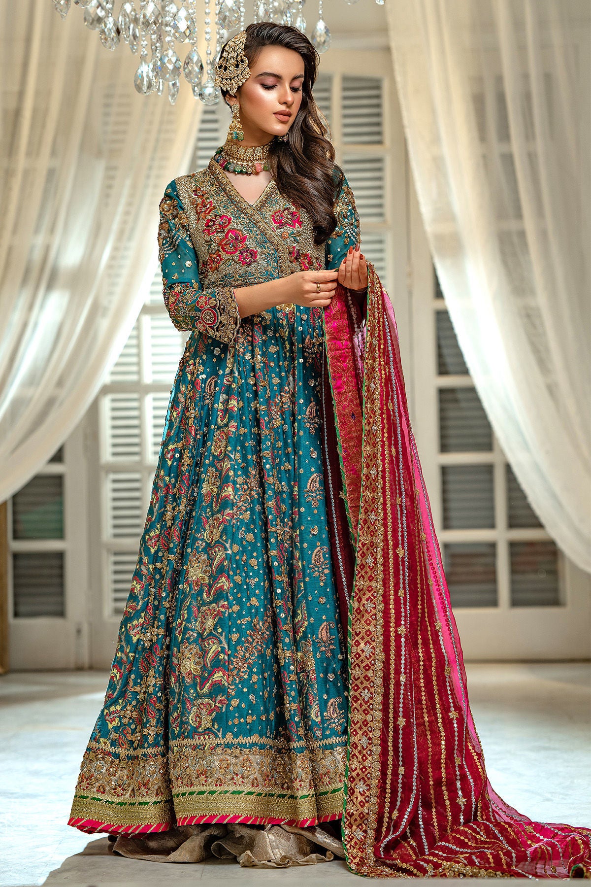 Annus Abrar | Festive Formal | Myrah Kalidar - Emerald