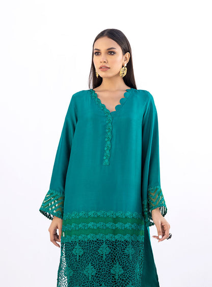 Zainab Chottani | Casual Pret | SHADOW GREEN