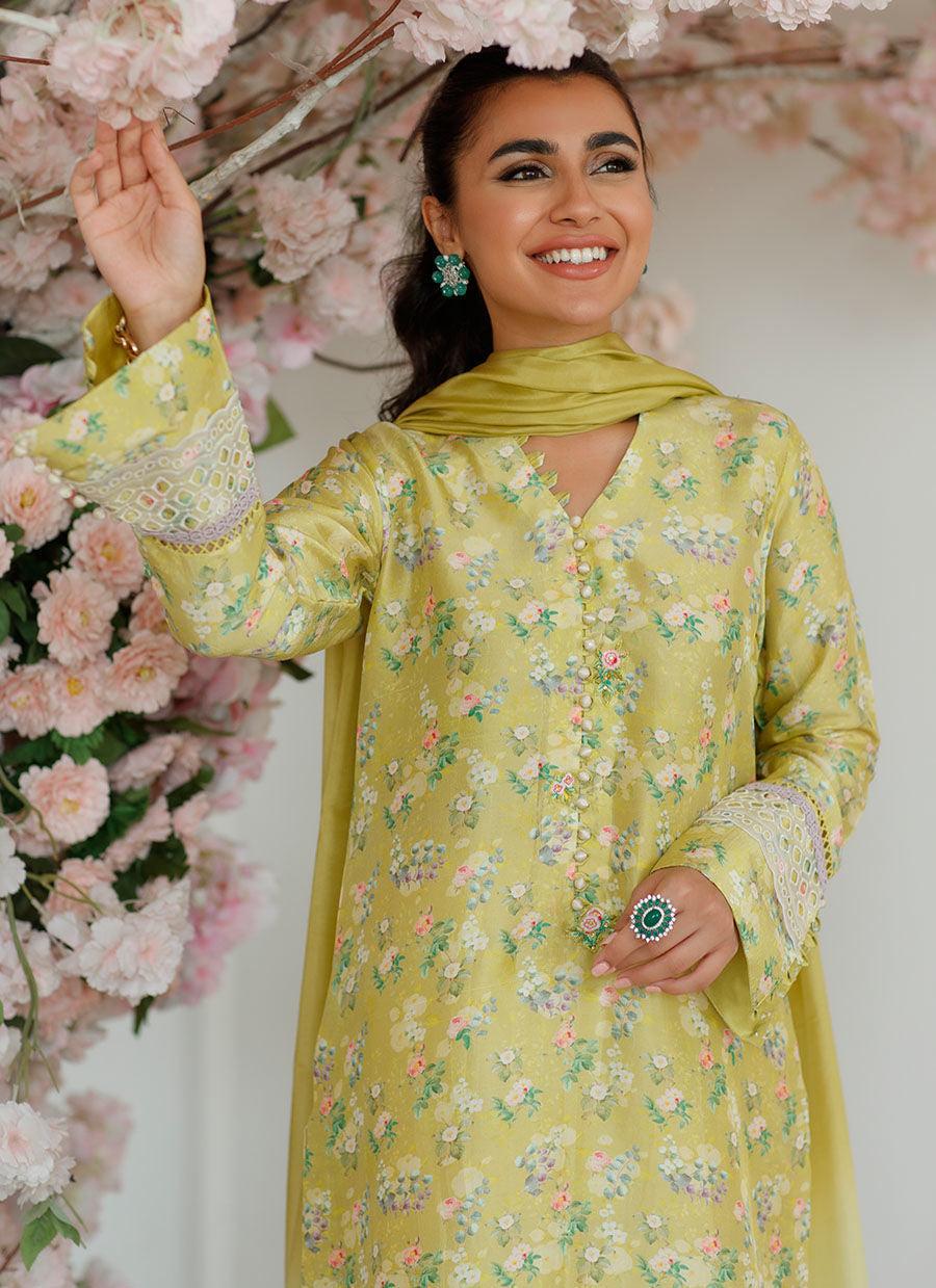 Farah Talib Aziz | Designer Picks 24 | EDEN KIWI SHIRT AND DUPATTA
