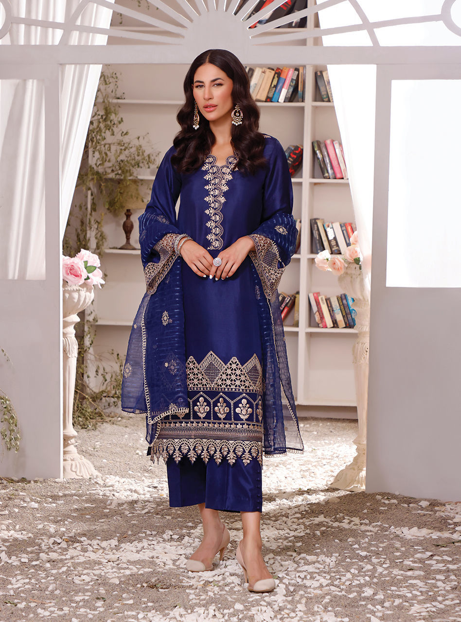 Zainab Chottani | Luxury Pret | BLUE IRIZ