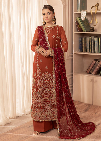Sahane | Elyssa Festive Chiffon | CT-19007 Dune - ELYSSA - House Of Anaya