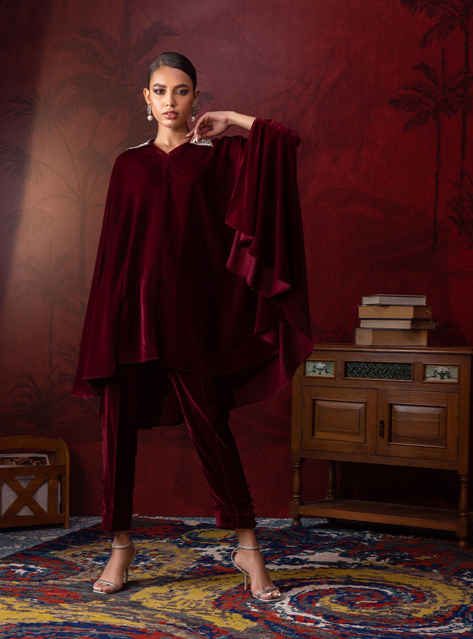 Zainab Chottani | Luxury Pret | SCARLET CRIMSON