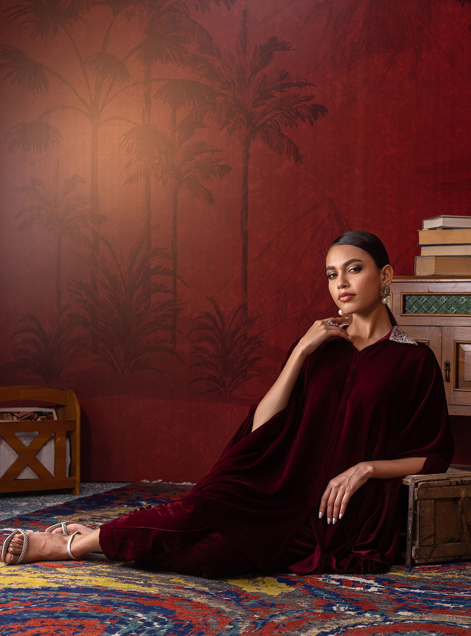 Zainab Chottani | Luxury Pret | SCARLET CRIMSON