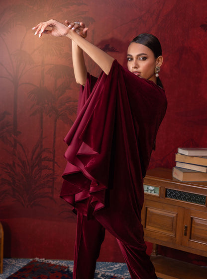 Zainab Chottani | Luxury Pret | SCARLET CRIMSON