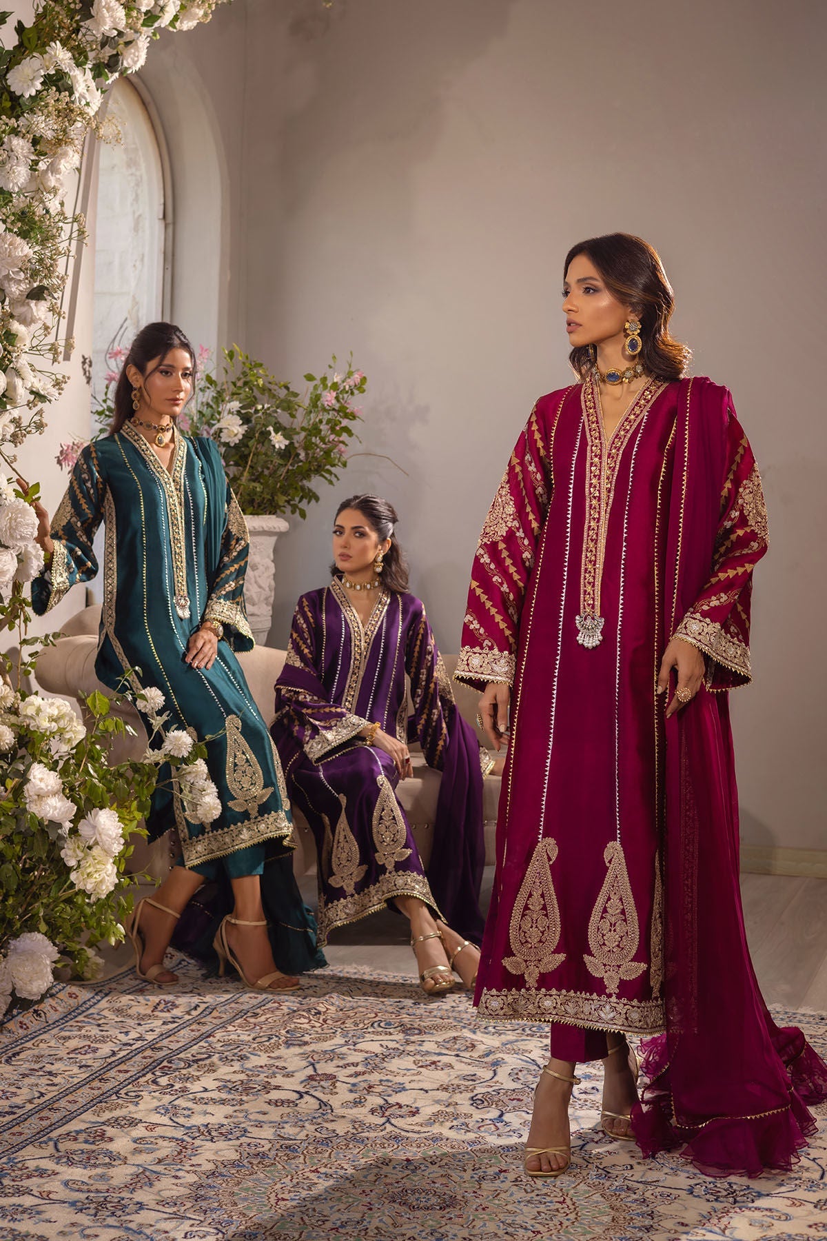 Annus Abrar | Designer Picks 24 | VISAAL EMERALD - SHIRT AND DUPATTA